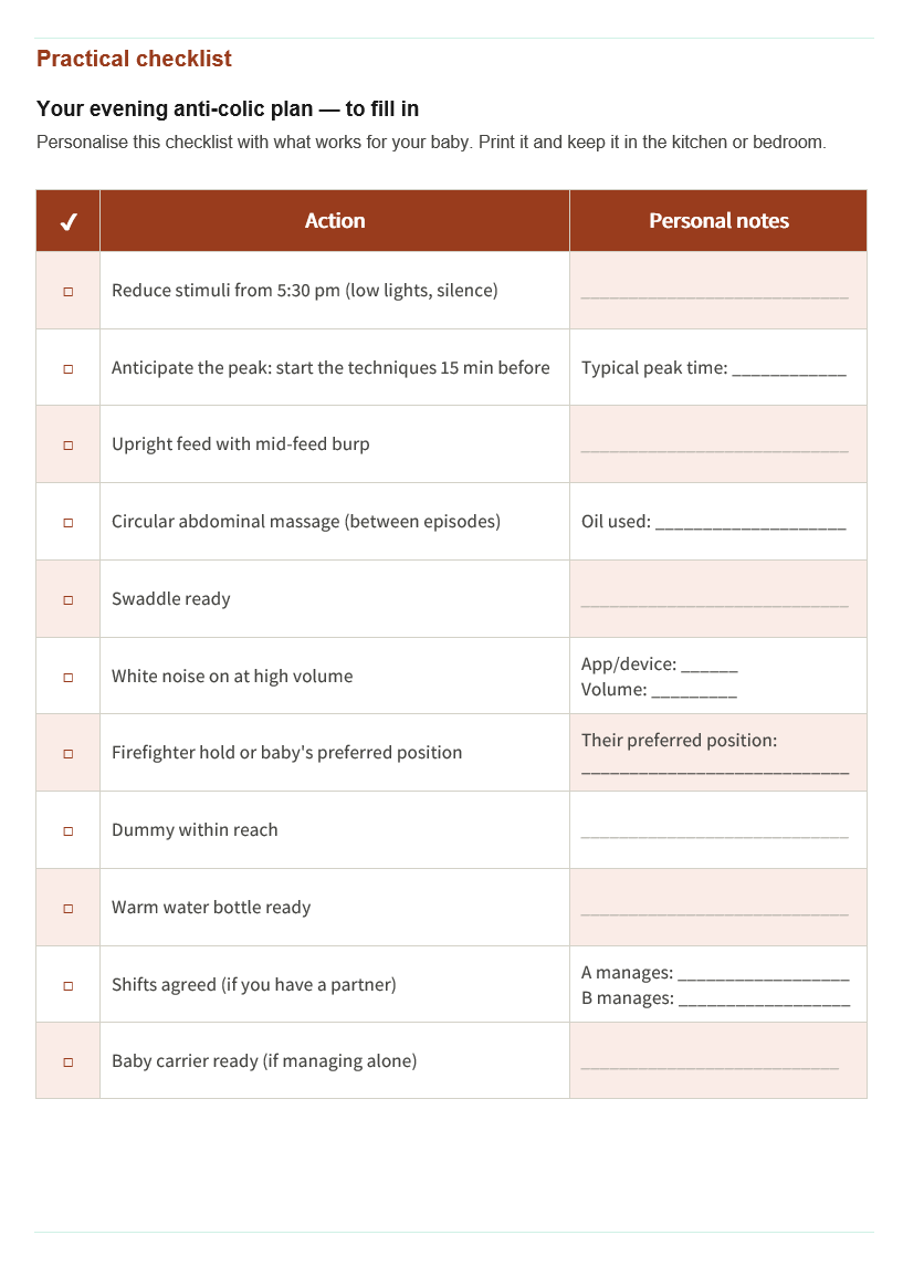 Newborn Colic Guide — 0–4 months