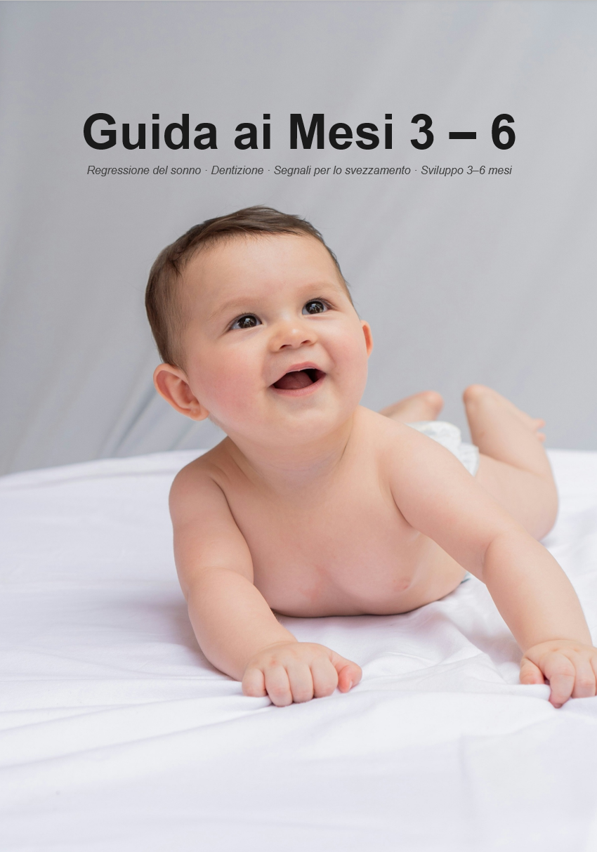 Guida al bambino 3-6 mesi — regressione del sonno e sviluppo PDF NidoGuides